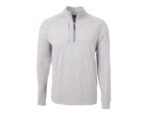 Cutter & Buck Adapt Eco Knit Heather Mens Big & Tall Quarter Zip Pullover