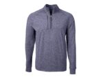 Cutter & Buck Adapt Eco Knit Heather Mens Big & Tall Quarter Zip Pullover - 2