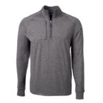 Cutter & Buck Adapt Eco Knit Heather Mens Quarter Zip Pullover - 1