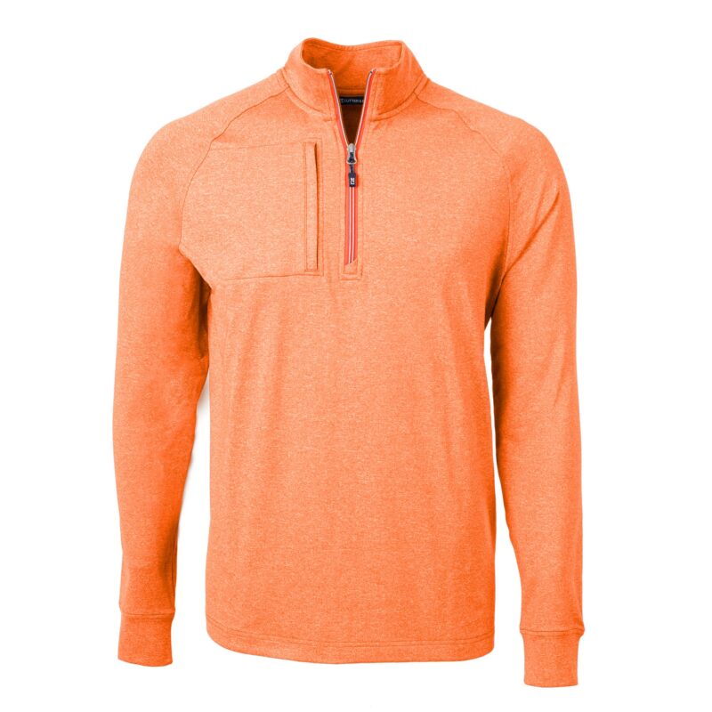 Cutter & Buck Adapt Eco Knit Heather Mens Quarter Zip Pullover - 2