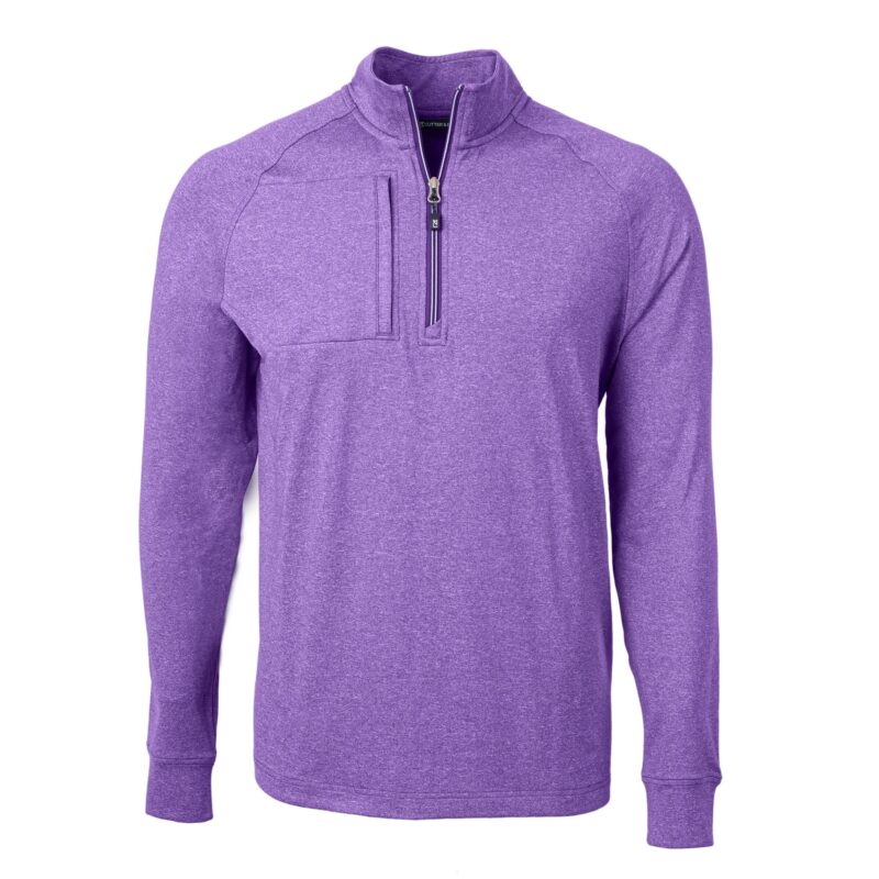 Cutter & Buck Adapt Eco Knit Heather Mens Quarter Zip Pullover - 3