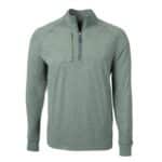 Cutter & Buck Adapt Eco Knit Heather Mens Quarter Zip Pullover - 5