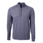 Cutter & Buck Adapt Eco Knit Heather Mens Quarter Zip Pullover - 6