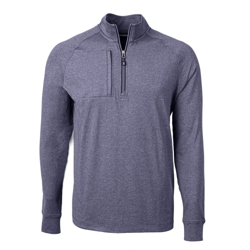 Cutter & Buck Adapt Eco Knit Heather Mens Quarter Zip Pullover - 6