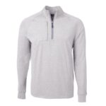Cutter & Buck Adapt Eco Knit Heather Mens Quarter Zip Pullover - 7