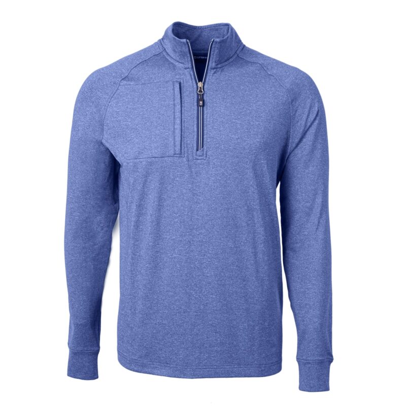 Cutter & Buck Adapt Eco Knit Heather Mens Quarter Zip Pullover - 8