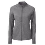 Cutter & Buck Adapt Eco Knit Heather Recycled Womens Full Zip - 1