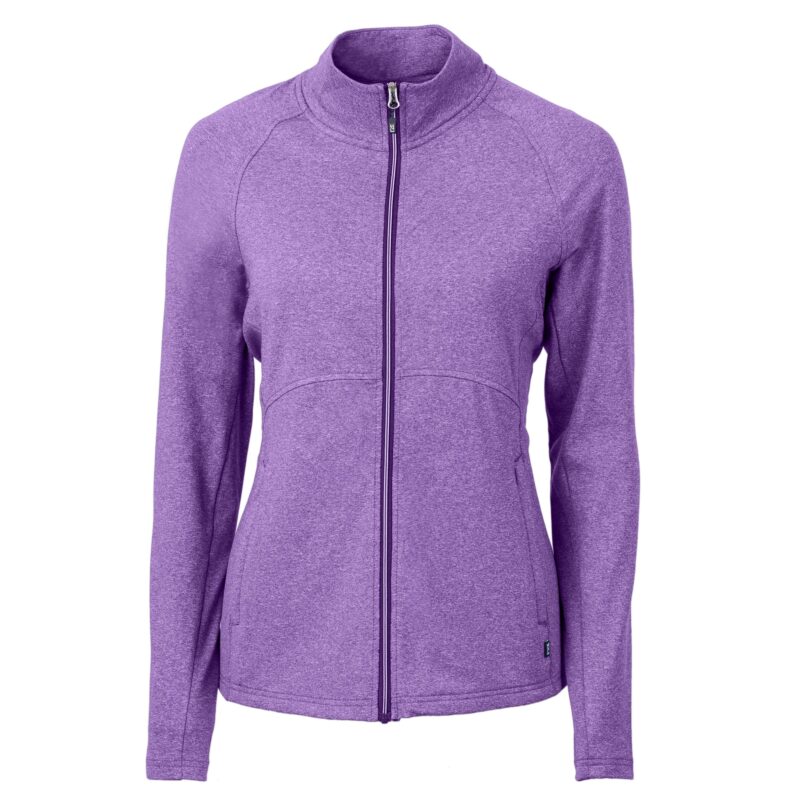 Cutter & Buck Adapt Eco Knit Heather Recycled Womens Full Zip - 3