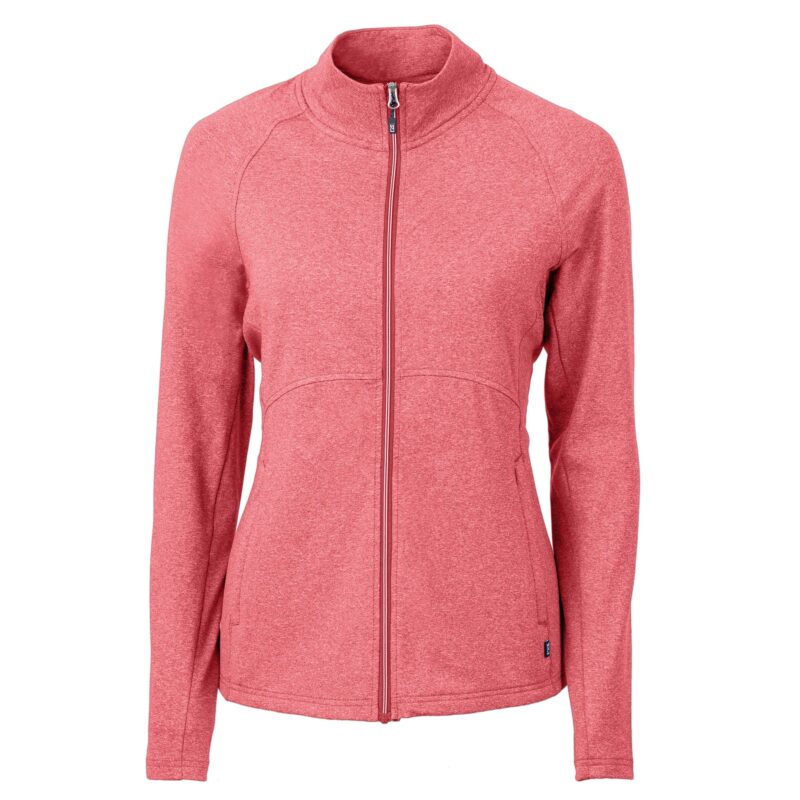 Cutter & Buck Adapt Eco Knit Heather Recycled Womens Full Zip - 4