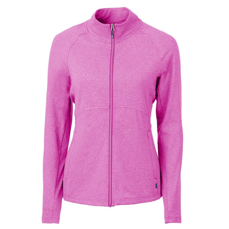 Cutter & Buck Adapt Eco Knit Heather Recycled Womens Full Zip - 5