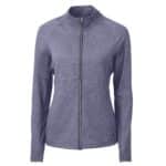 Cutter & Buck Adapt Eco Knit Heather Recycled Womens Full Zip - 7