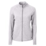 Cutter & Buck Adapt Eco Knit Heather Recycled Womens Full Zip - 8