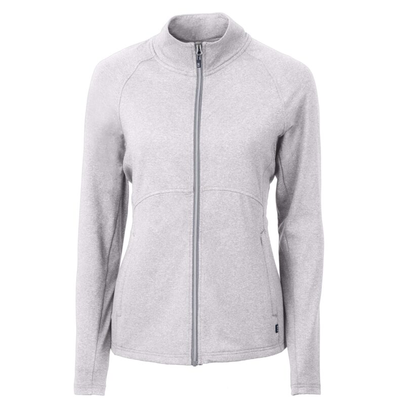 Cutter & Buck Adapt Eco Knit Heather Recycled Womens Full Zip - 8