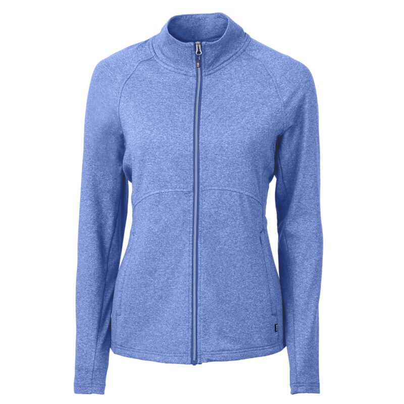 Cutter & Buck Adapt Eco Knit Heather Recycled Womens Full Zip - 9