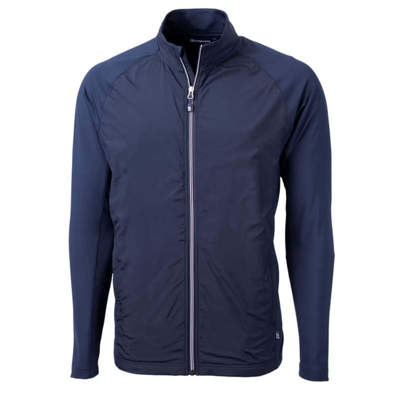 Cutter & Buck Adapt Eco Knit Hybrid Recycled Mens Big & Tall Full Zip Jacket - 1