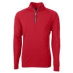Cutter & Buck Adapt Eco Knit Stretch Recycled Mens Big and Tall Quarter Zip Pullover - 3