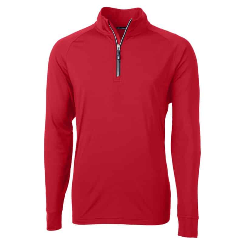 Cutter & Buck Adapt Eco Knit Stretch Recycled Mens Big and Tall Quarter Zip Pullover - 3