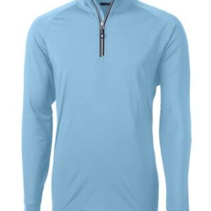 Cutter & Buck Adapt Eco Knit Stretch Recycled Mens Quarter Zip Pullover