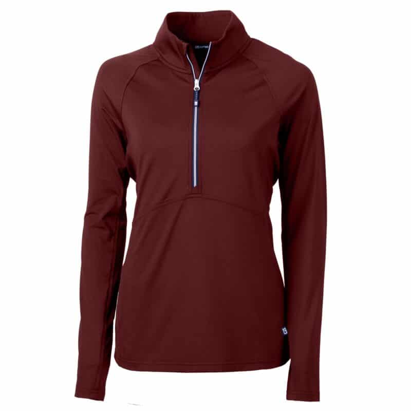 Cutter & Buck Adapt Eco Knit Stretch Recycled Womens Half Zip Pullover - 2
