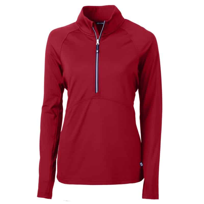 Cutter & Buck Adapt Eco Knit Stretch Recycled Womens Half Zip Pullover - 3