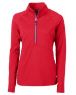 Cutter & Buck Adapt Eco Knit Stretch Recycled Womens Half Zip Pullover - 9
