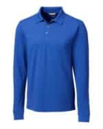 Cutter & Buck Advantage Tri-Blend Pique Mens Long Sleeve Polo - 1