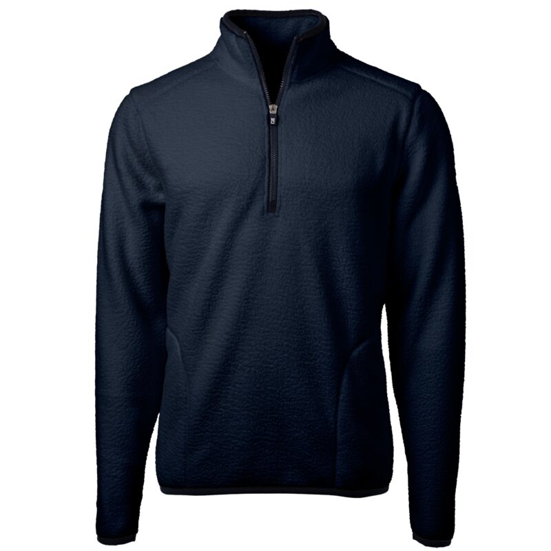 Cutter & Buck Cascade Eco Sherpa Fleece Mens Quarter Zip Jacket - 1