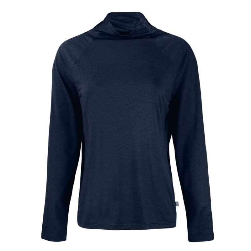 Cutter & Buck Coastline Epic Comfort Eco Recycled Womens Funnel Neck - 1