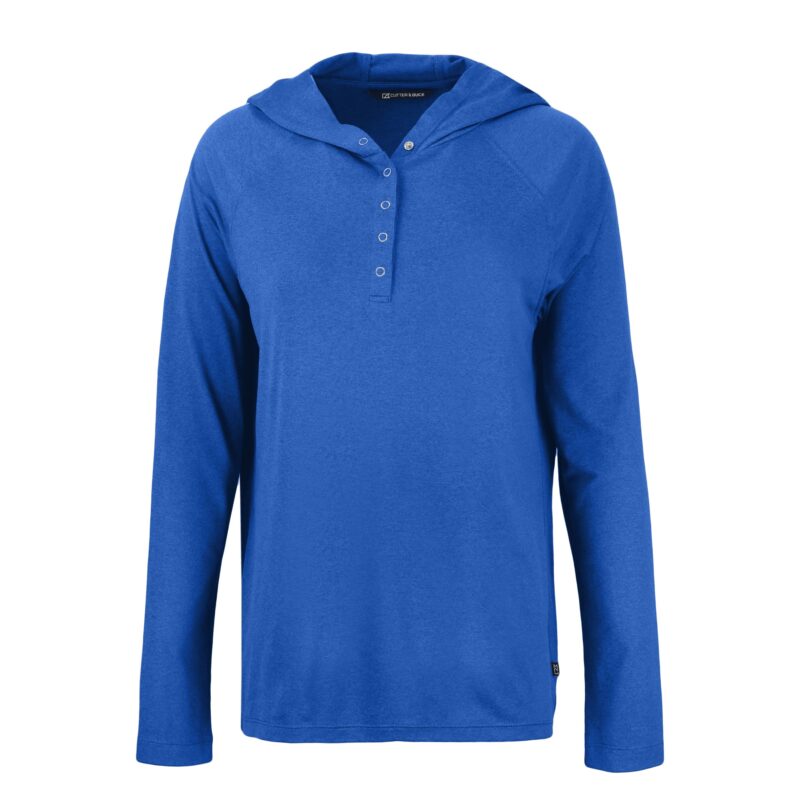 Cutter & Buck Coastline Epic Comfort Eco Recycled Womens Hooded Shirt - 4