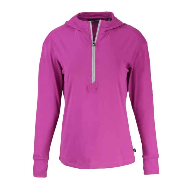 Cutter & Buck Daybreak Eco Recycled Womens Half Zip Hoodie - 6