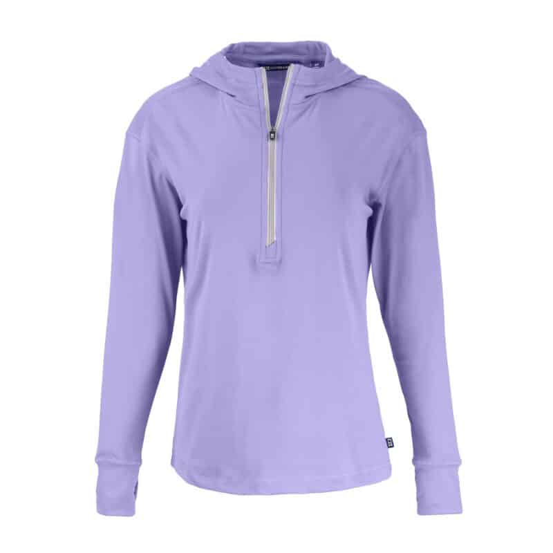 Cutter & Buck Daybreak Eco Recycled Womens Half Zip Hoodie - 7