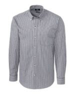 Cutter & Buck Easy Care Stretch Gingham Mens Long Sleeve Dress Shirt - 1