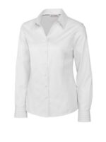 Cutter & Buck Epic Easy Care Fine Twill Womens Long Sleeve Dress Shirt - 6