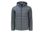 Cutter & Buck Evoke Hybrid Eco Softshell Recycled Full Zip Mens Big & Tall Hooded Jacket - 1