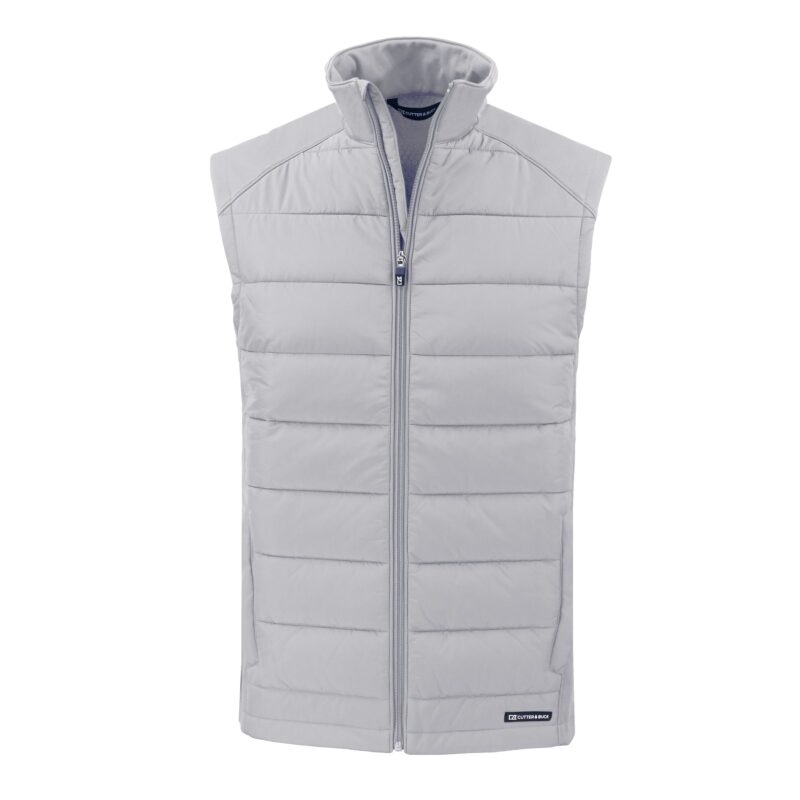 Cutter & Buck Evoke Hybrid Eco Softshell Recycled Mens Full Zip Vest - 1