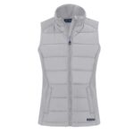 Cutter & Buck Evoke Hybrid Eco Softshell Recycled Womens Full Zip Vest - 1