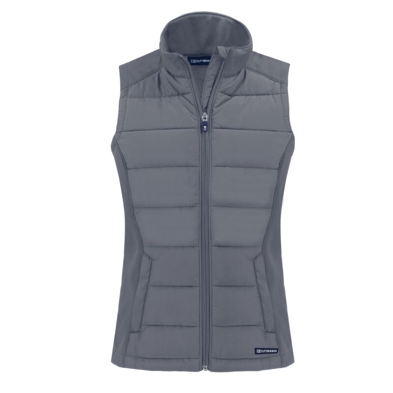 Cutter & Buck Evoke Hybrid Eco Softshell Recycled Womens Full Zip Vest - 2