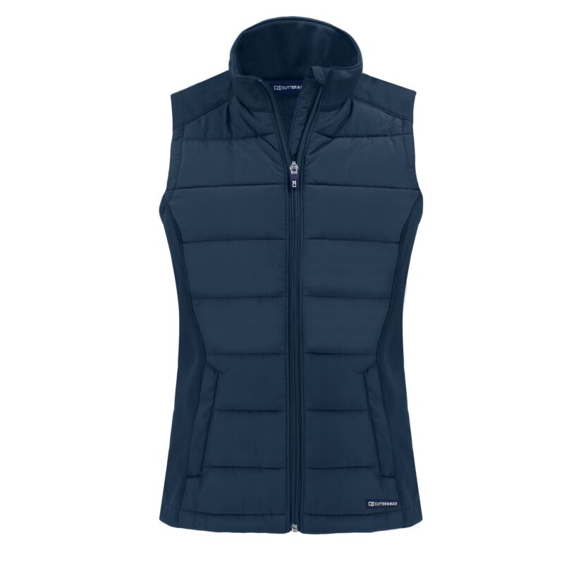 Cutter & Buck Evoke Hybrid Eco Softshell Recycled Womens Full Zip Vest - 3