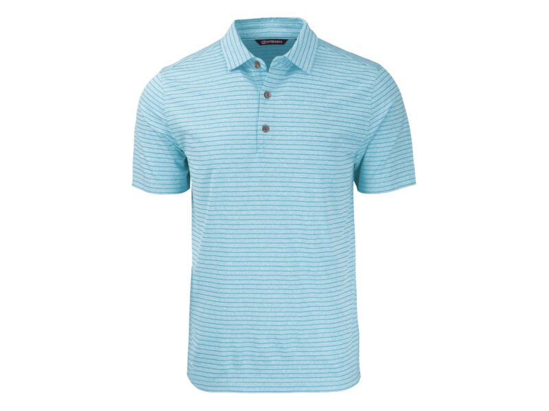Cutter & Buck Forge Eco Heather Stripe Stretch Recycled Mens Big & Tall Polo