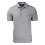 Cutter & Buck Forge Eco Heather Stripe Stretch Recycled Mens Polo - 1