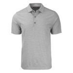 Cutter & Buck Forge Eco Heather Stripe Stretch Recycled Mens Polo - 6