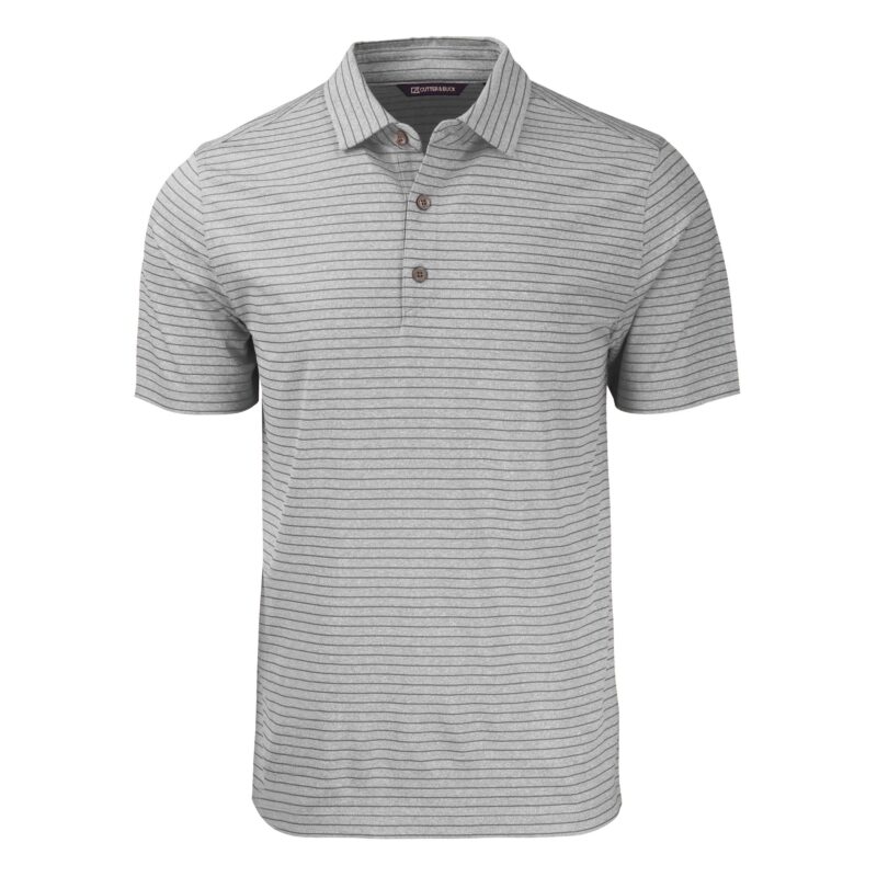 Cutter & Buck Forge Eco Heather Stripe Stretch Recycled Mens Polo - 6