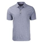 Cutter & Buck Forge Eco Heather Stripe Stretch Recycled Mens Polo - 8