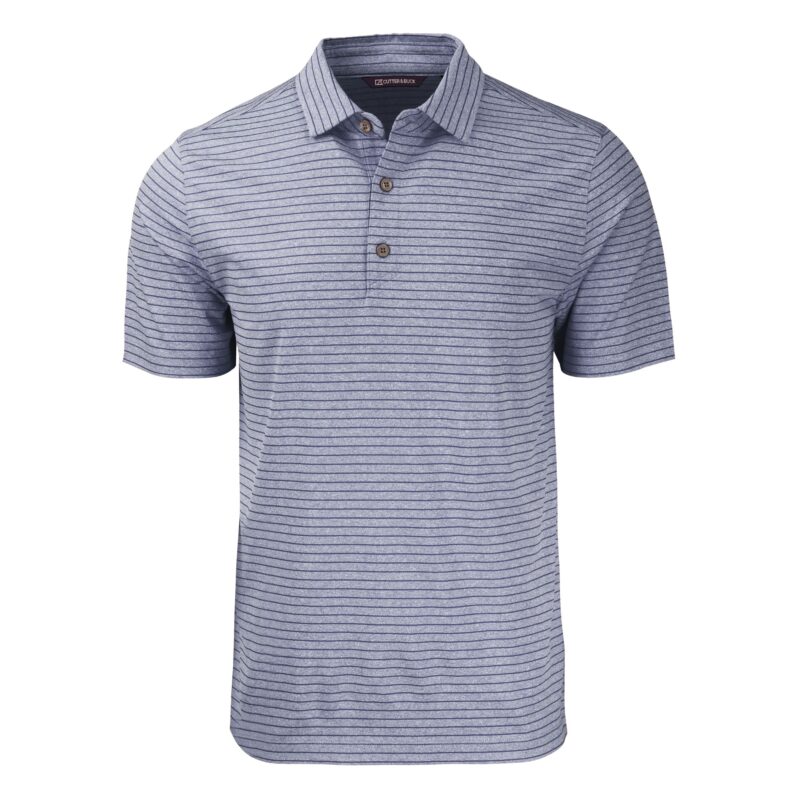 Cutter & Buck Forge Eco Heather Stripe Stretch Recycled Mens Polo - 8