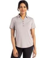 Cutter & Buck Forge Eco Stretch Recycled Womens Short Sleeve Polo - 2