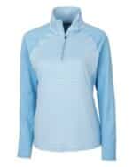 Cutter & Buck Forge Tonal Stripe Stretch Half Zip Womens Top - 2
