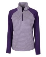 Cutter & Buck Forge Tonal Stripe Stretch Half Zip Womens Top - 4