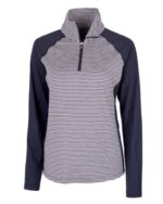 Cutter & Buck Forge Tonal Stripe Stretch Half Zip Womens Top - 7