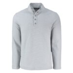 Cutter & Buck Hunts Point Eco Textured Fleece Recycled Mens Snap Pullover - 3