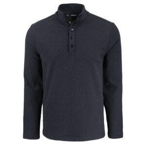 Cutter & Buck Hunts Point Eco Textured Fleece Recycled Mens Snap Pullover